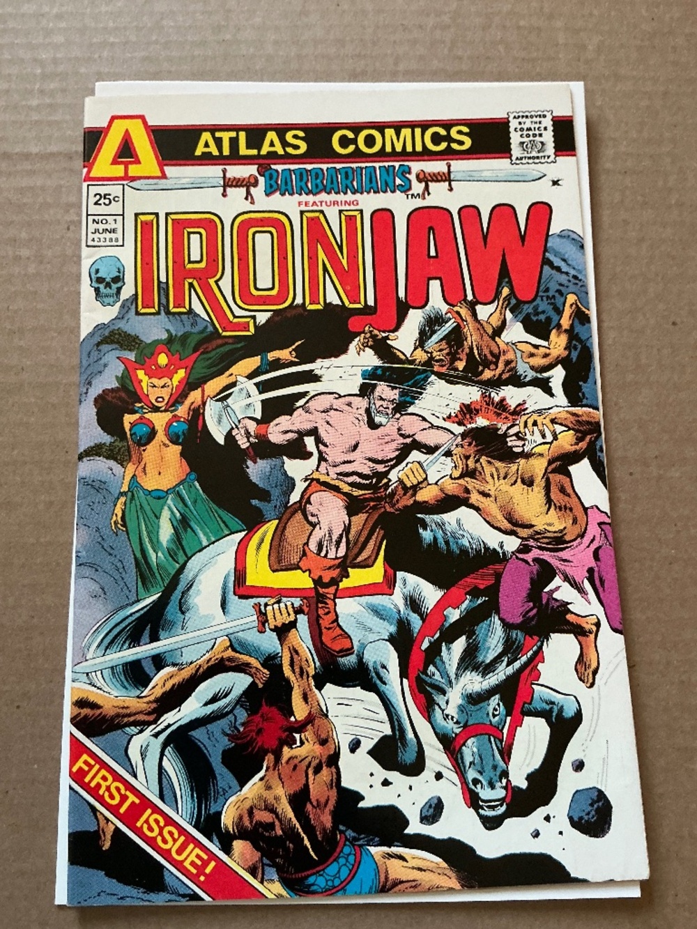 Atlas Comics The Barbarians Issue 1 Featuring Ironjaw 1975